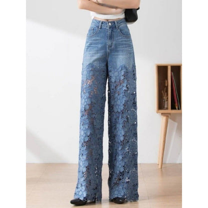 Pantalon Jean Muscari – L’audace en transparence maîtrisée
