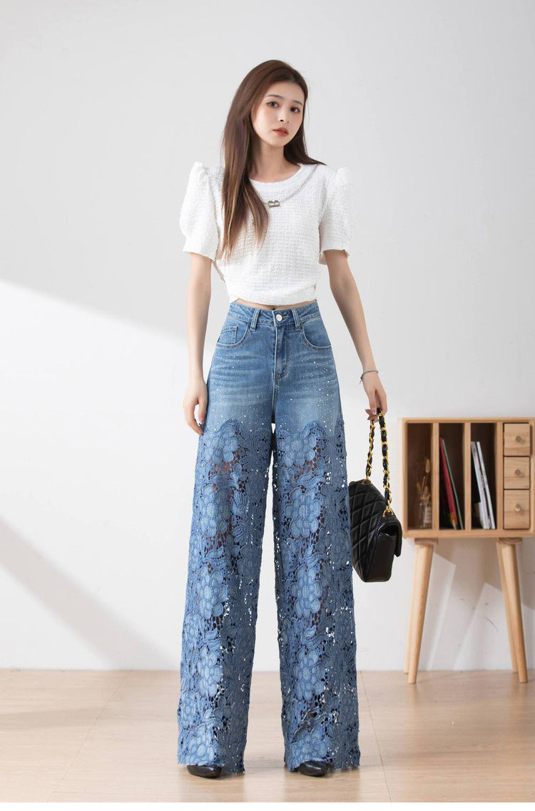 Pantalon Jean Muscari – L’audace en transparence maîtrisée